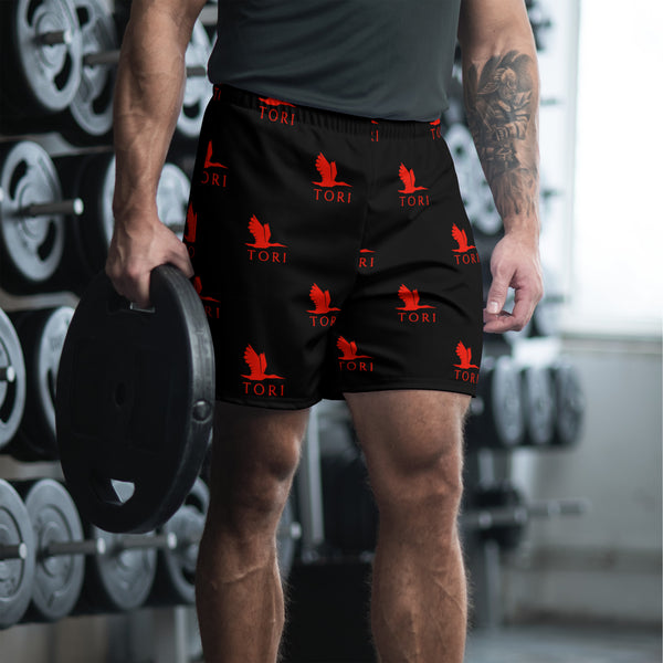 Men's Athletic Long Shorts - Tori heron