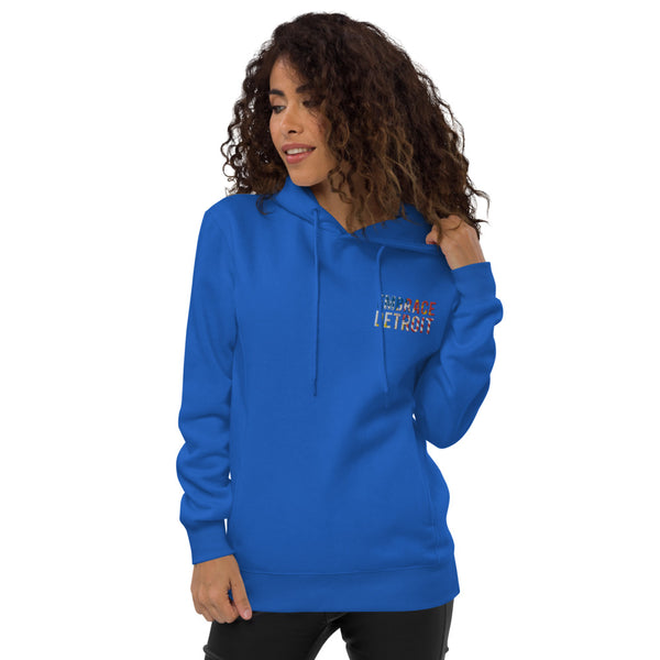 Unisex fashion hoodie - "Embrace Detroit" Embroidery