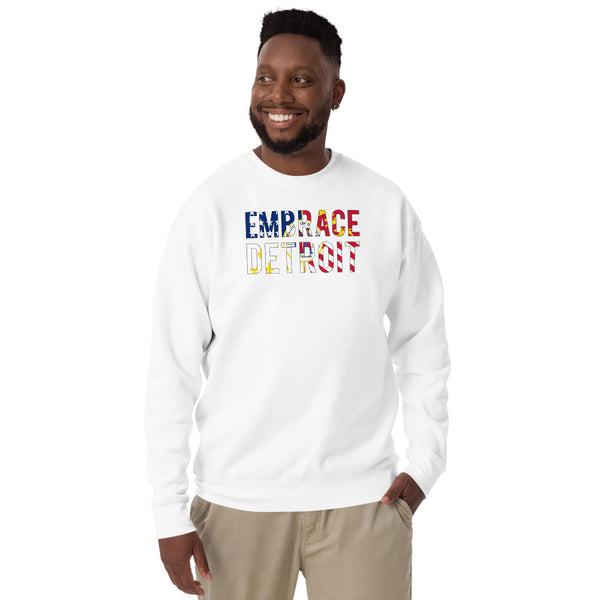 Unisex Fleece Pullover - " Embrace Detroit"
