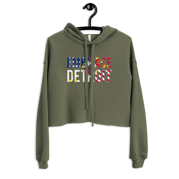Crop Hoodie- Embrace Detroit